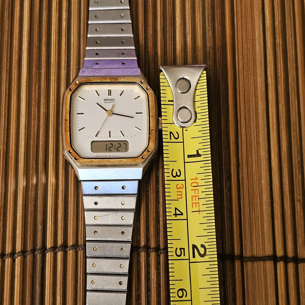 Seiko Two-Tone Silver‎ and Gold Analog-Digital Women's Watch